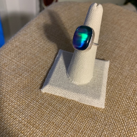 Aurora Opal Sterling silver ring size 6 1/4, NWT - Picture 7 of 10